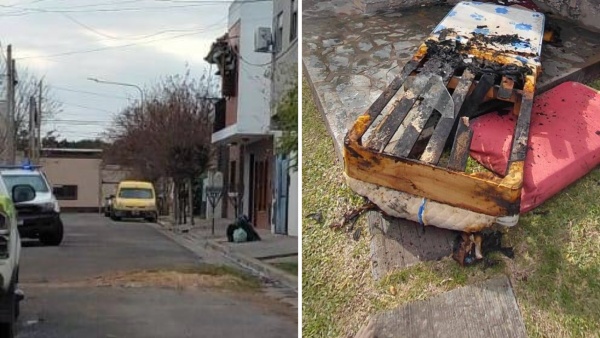 Desat&oacute; un infierno en La Plata: incendi&oacute; dos casas y termin&oacute; apu&ntilde;alado