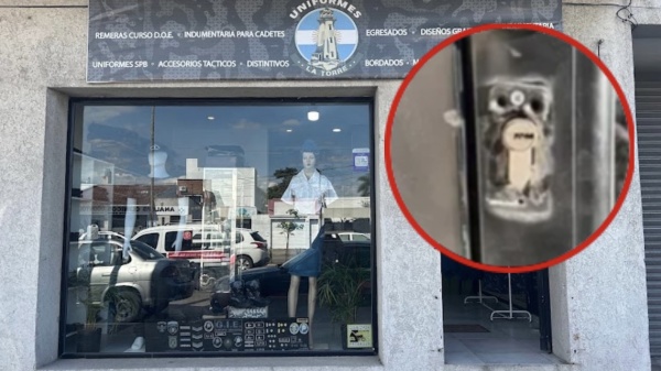 Intentaron entrar a robar a un comercio de La Plata y destrozaron el blindex durante la madrugada