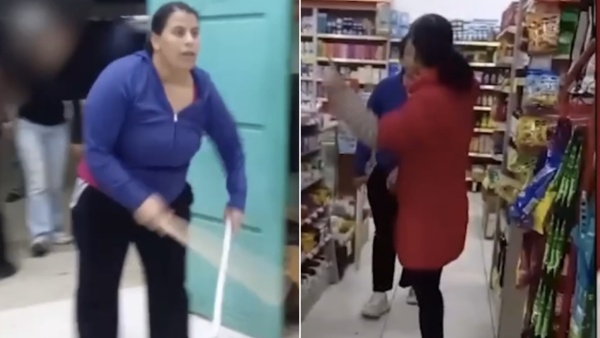 Violenta pelea en un supermercado de Villa Castells: una comerciante termin&oacute; ensangrentada