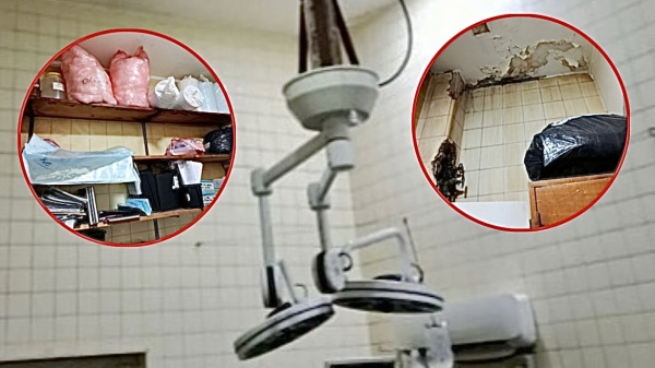 Trabajadores del Hospital Alejandro Korn de La Plata exponen el deterioro de los quir&oacute;fanos con impactantes im&aacute;genes