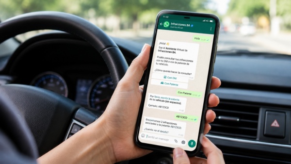 Provincia lanz&oacute; un asistente por WhatsApp para consultar multas con DNI o patente las 24 horas