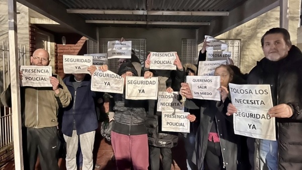 &ldquo;Queremos salir sin miedo&rdquo;: el fuerte reclamo de vecinos de Tolosa por m&aacute;s seguridad