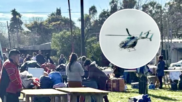 Denuncian que una feria dentro de un hospital de La Plata complic&oacute; el aterrizaje de un helic&oacute;ptero con un paciente de Lezama