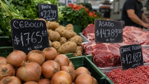 La cebolla, la papa y la carne golpearon fuerte al bolsillo en La Plata: qu&eacute; alimentos subieron m&aacute;s del 100%
