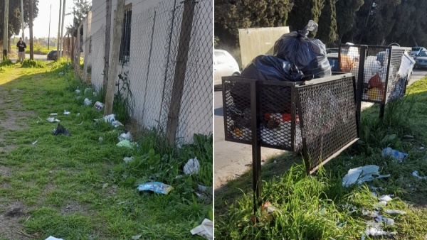 Denuncian un microbasural frente a una escuela municipal de La Plata: &ldquo;Rompen las bolsas todos los d&iacute;as&rdquo;