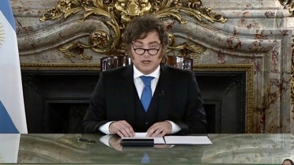 Milei habl&oacute; en cadena nacional por Malvinas y anunci&oacute; una fuerte medida contra empresas que operen en las Islas