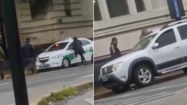 Taxistas amenazaron con un palo a un automovilista en La Plata tras confundirlo con un chofer de aplicaci&oacute;n