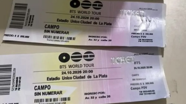 Viaj&oacute; desde Rosario para ver a BTS en La Plata, pag&oacute; $300.000 y se qued&oacute; sin entradas: tres personas detenidas