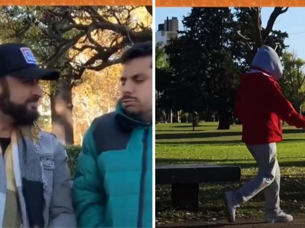 La divertida escena de dos platense ante la llegada del frío: “Hace una rosca”