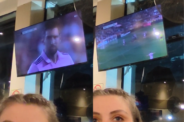 “Estoy filmando al amor de mi vida”: el divertido video que compartió un joven mientras cenaba con su novia y veía a Messi