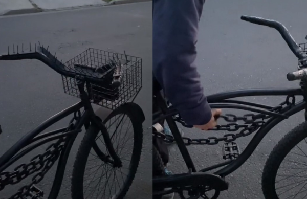 “Que alguien le diga que es alta bici”: un hombre modificó su bicicleta para que no se la roben y se hizo viral