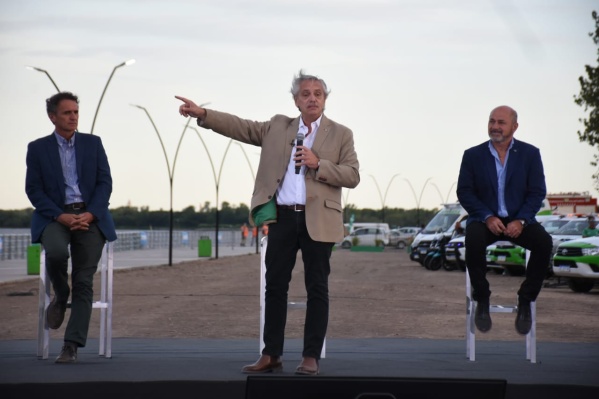 Alberto Fern&aacute;ndez inaugur&oacute; un Parque Costero en Punta Lara