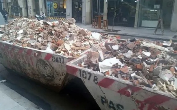 Cristina Kirchner habló sobre la colocación de los volquetes llenos de piedras a una cuadra y media de su casa
