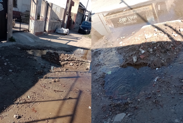 Vecinos de 122 y 75 se quejaron por una pérdida de agua