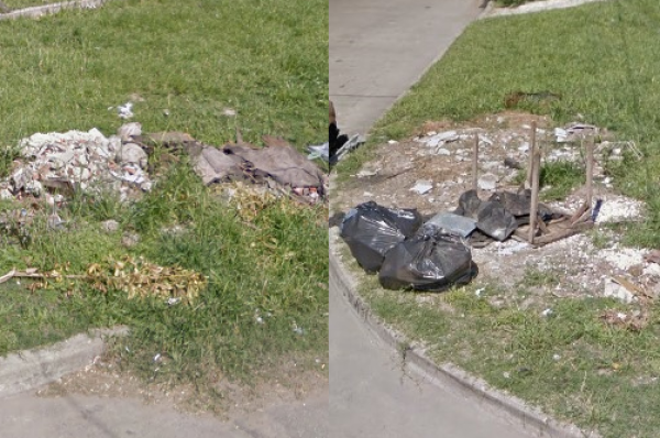 “Los sucios son los vecinos”: en 522 y 18 se quejan porque “hay basura constantemente”