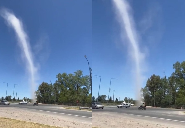 Un torbellino casi mágico desconcertó a los platenses: “La naturaleza no deja de sorprenderme”