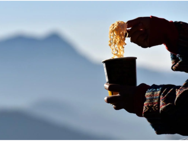 Un hombre us&oacute; fideos instant&aacute;neos para arreglar una bacha de ba&ntilde;o rota