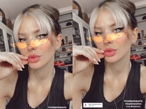 La &quot;China&quot; Suárez se animó a teñirse sola en su casa en plena cuarentena