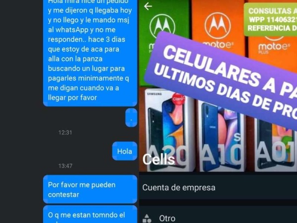 Estafaron a una joven de La Plata: compró un celular, pagó un adelanto y nunca se lo entregaron