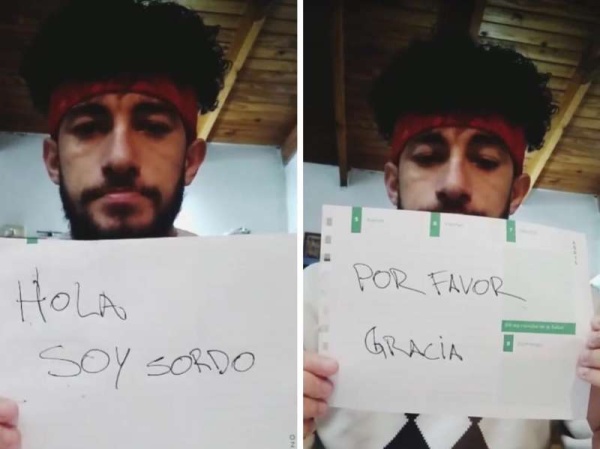 Es sordo, vive en La Plata y grabó un video para pedir trabajo