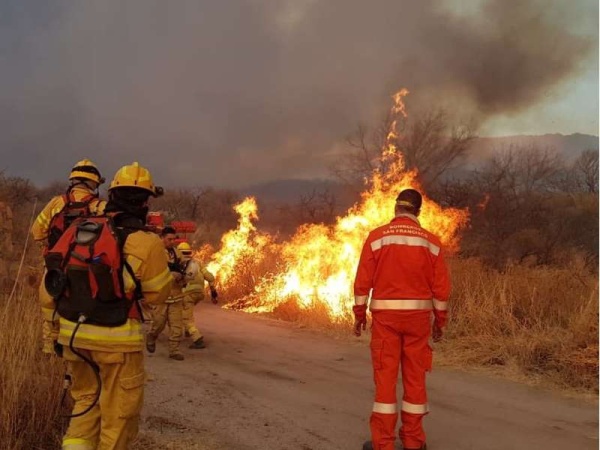 Premiarán con $10.000 a los bomberos que combaten incendios forestales