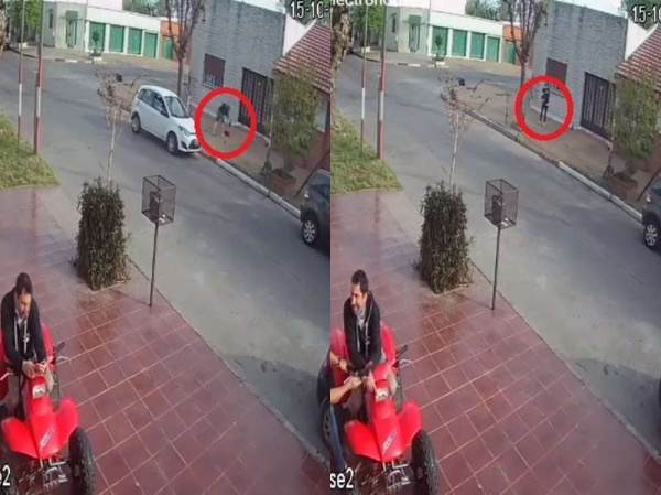 Misterioso hombre se llevó una mochila de Minnie en 30 y 64, quedó grabado y lo buscan por redes: &quot;Francesca me pregunta si la va a devolver&quot;