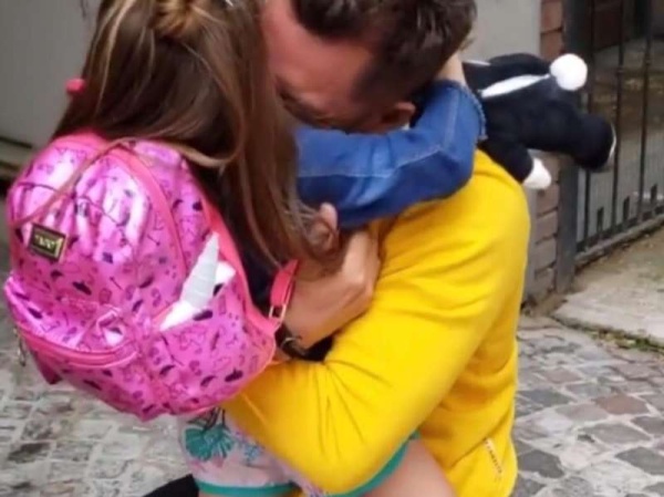 8 meses sin verse: as&iacute; fue el emocionante reencuentro de Francisco Delgado con su hija 