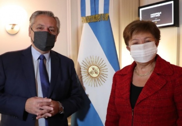 Alberto Fernández se reunió con la titular del FMI: "Se la vio muy comprensiva de lo que le pasa a la Argentina"