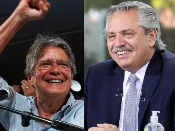 Alberto Fernández felicitó al nuevo presidente de Ecuador, Guillermo Lasso: "Mis mejores deseos"