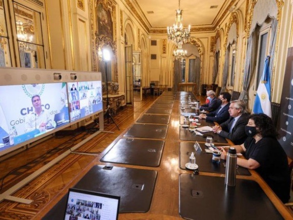 Alberto Fernández, tras la primera videoconferencia con gobernadores: "Garantizar la menor circulación y contacto social"