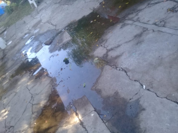 Una vecina de Altos de San Lorenzo no puede salir al patio de su casa por un terrible olor nauseabundo