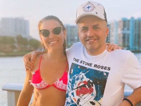 Mariana Brey y Ángel de Brito se cruzaron en sus vacaciones en Miami
