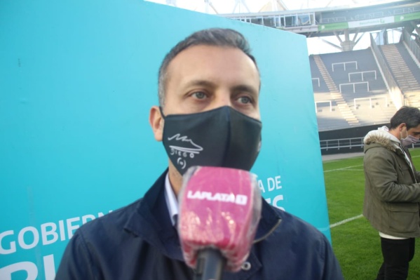 Javier Lobera, tras el acto en el Estadio Diego Maradona de La Plata: "Nuestra expectativa es que más gente haga deporte"