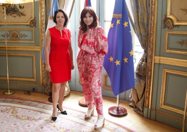 Cristina Fernández de Kirchner se reunió con la embajadora de Francia en la Argentina