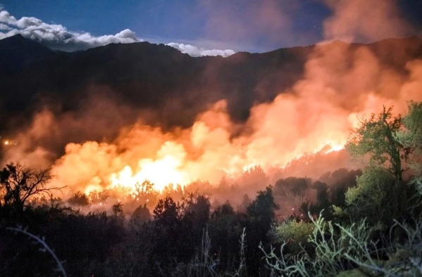 Preocupación en Chubut y Río Negro por focos de incendio activos