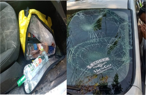 Una ciclista fue atropellada por un automovilista en La Plata: la abandonó y además tenía botellas de alcohol en su auto