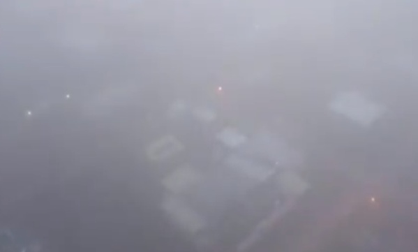 El Canal Sicardi TV mostró desde un drone cómo afectó la niebla en esa localidad