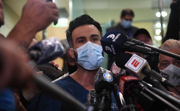 "Es inminente el alta a Maradona"