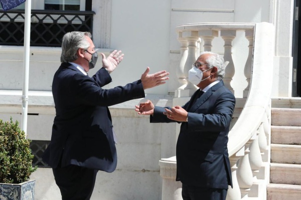 El Primer Ministro de Portugal apoyó a la Argentina y dijo que intentará "sensibilizar" al FMI