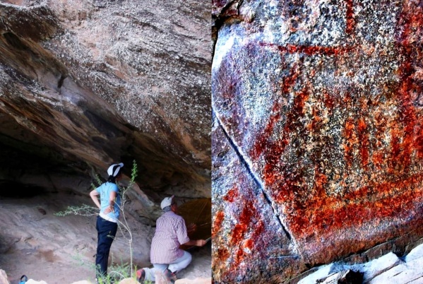 Hallaron pinturas rupestres de millones de años en Tornquist