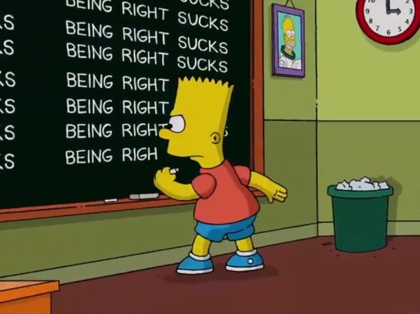 Los Simpsons lo predijeron de nuevo: La famosa escena de Bart en el pizarrón fue el castigo para unos turistas