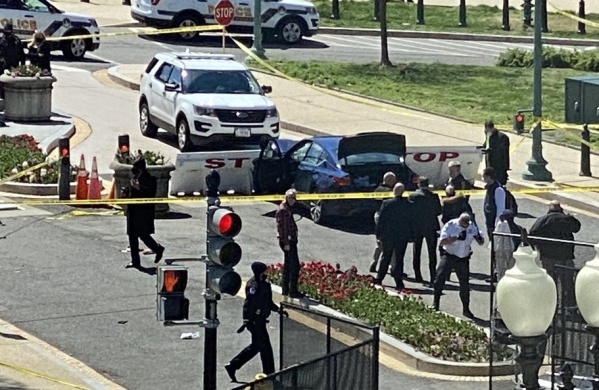 Estados Unidos: murió el conductor del auto que atropelló a dos policías e intentó entrar al Capitolio