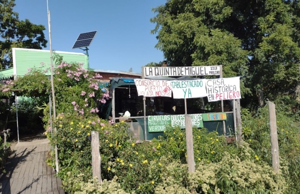 Una quinta histórica de la Isla Paulino de Berisso está desapareciendo y los lugareños piden ayuda para recuperarla