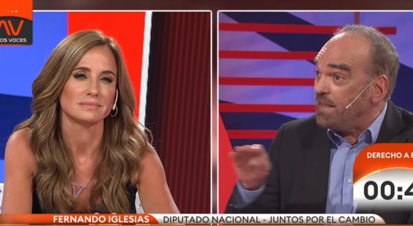 El lamentable comentario de Fernando Iglesias mientras debatía con Tolosa Paz: "Es difícil discutir porque es mujer y bonita"