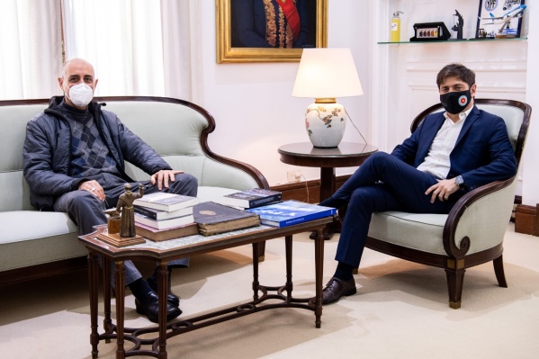 Axel Kicillof recibi&oacute; al Arzobispo de La Plata Manuel "Tucho" Fern&aacute;ndez