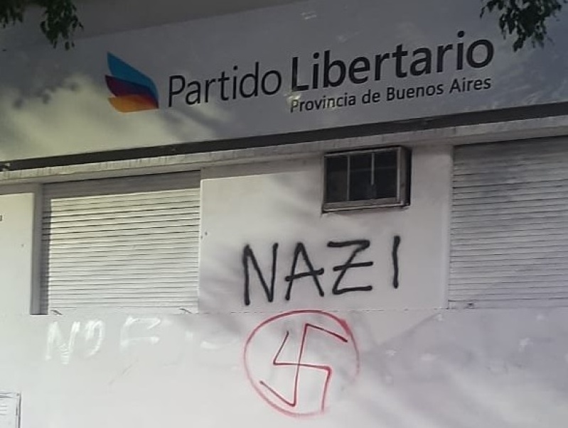 Denunciaron judicialmente el ataque vandálico a la sede del Partido Libertario de La Plata: ”Fue un acto cruel y cobarde”