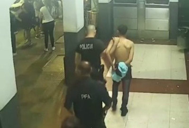 Inseguridad en la Estación de Trenes de Lanús: la Policía Federal se lo llevó preso