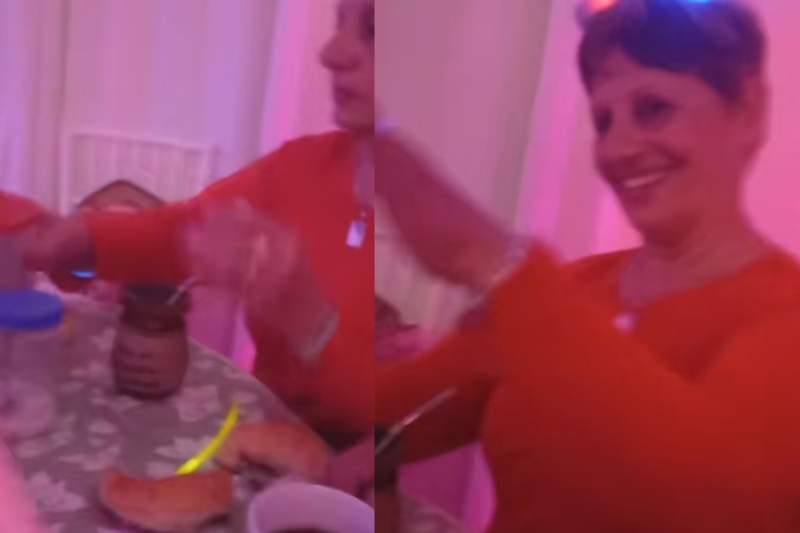 ”En plena joda le pediría uno”: una abuela fue a un cumpleaños de quince, sacó el mate y su nieto la hizo viral