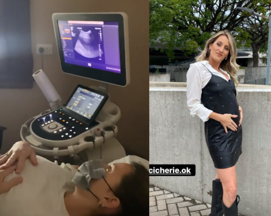 Mica Viciconte y Cubero mostraron la primera ecografía de su bebé