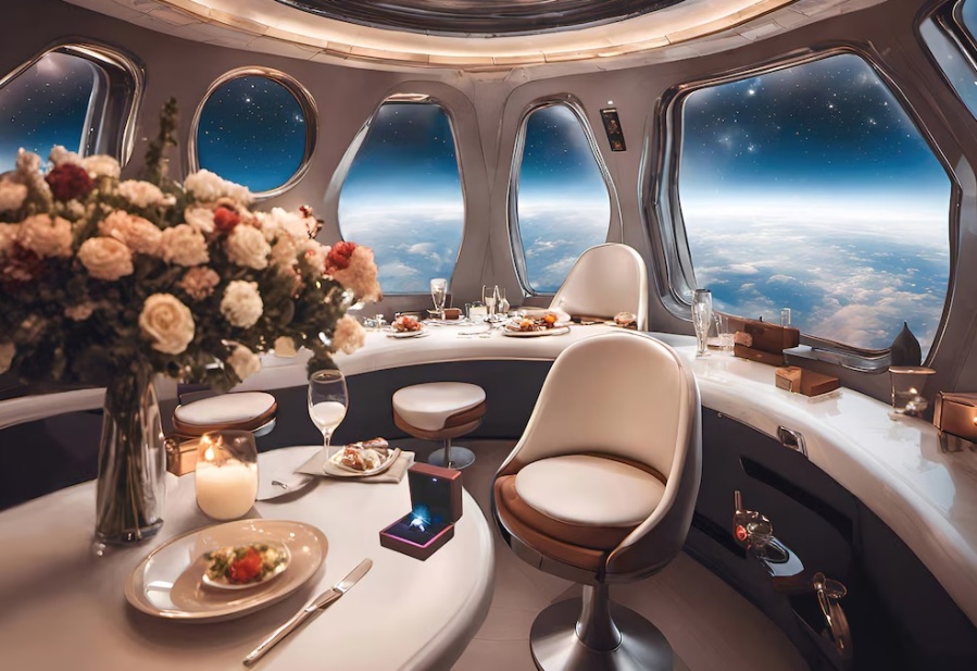 En el 2025 podrían realizarse cenas románticas a bordo de una capsula espacial a 35 kilómetros de altura